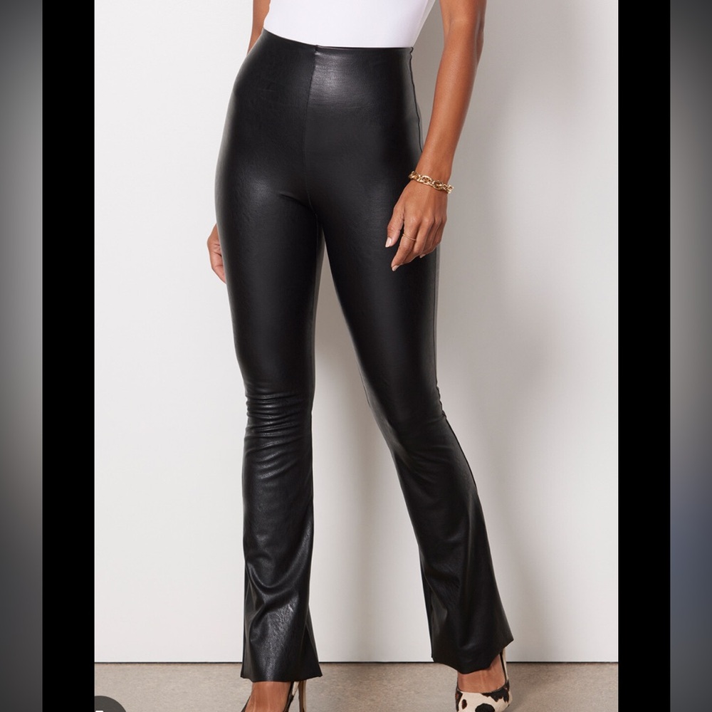 Commando faux leather flair legging size small